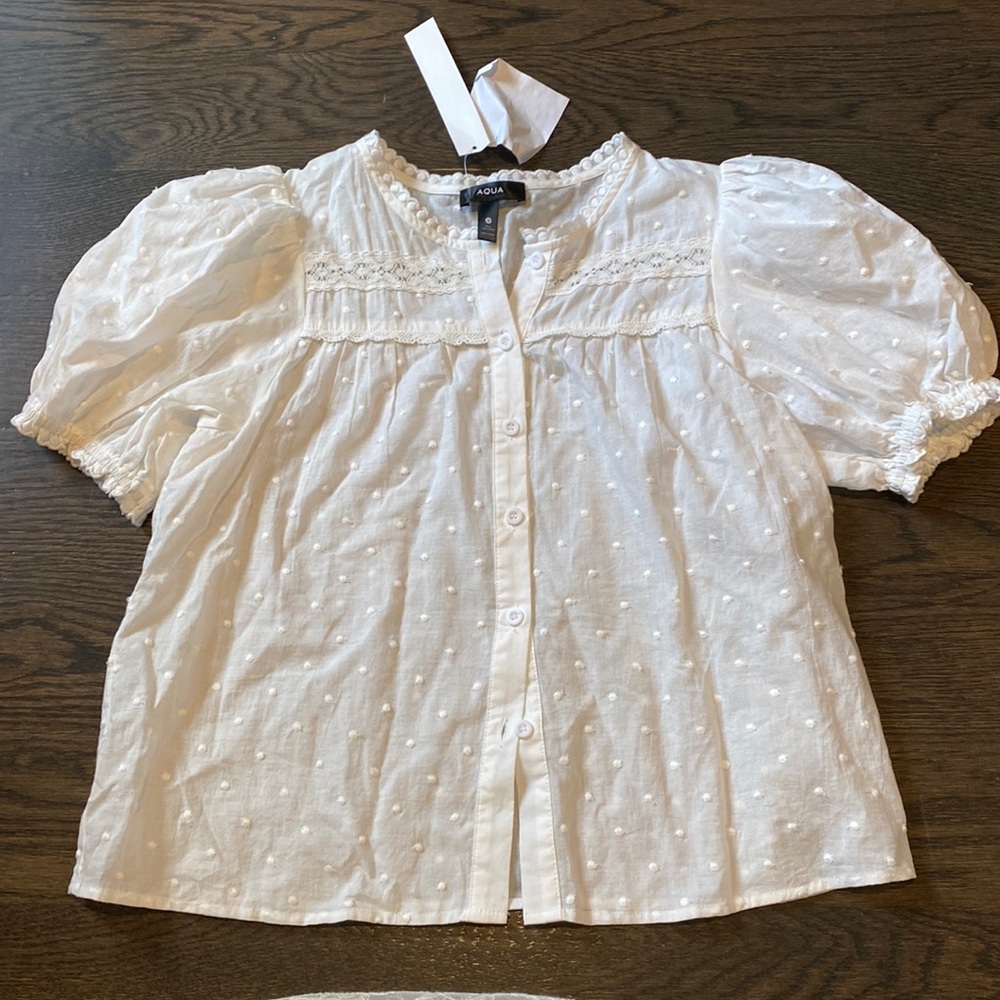 AQUA blouse NWT size S
